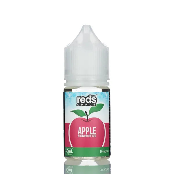 7 Daze Salt Series - Reds Apple Strawberry Iced - 30ml - Black Coral